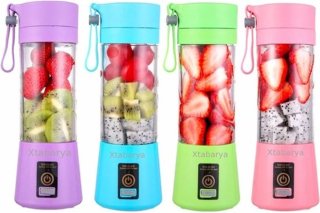 Mini Draagbare Slowjuicer USB Oplaadbaar Zwart