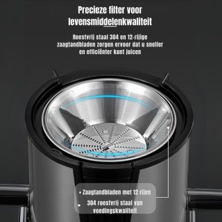 Wat vinden we goed aan de MMP® Slowjuicer Sapcentrifuge Zilver