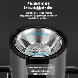 MMP® Slowjuicer Sapcentrifuge Zilver