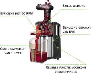 MPM Slowjuicer RVS 1L
