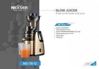 Wat vinden we goed aan de Nexser 150W Langzame Juicer