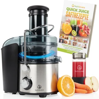 De Nutrilovers QUICK-JUICER MAX sapcentrifuge in één oogopslag