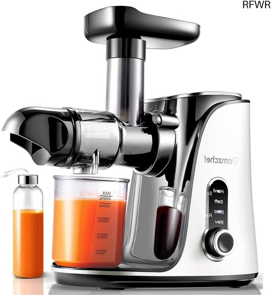 Compacte slowjuicer voor dagelijks vers sap — slim, stil en draagbaar