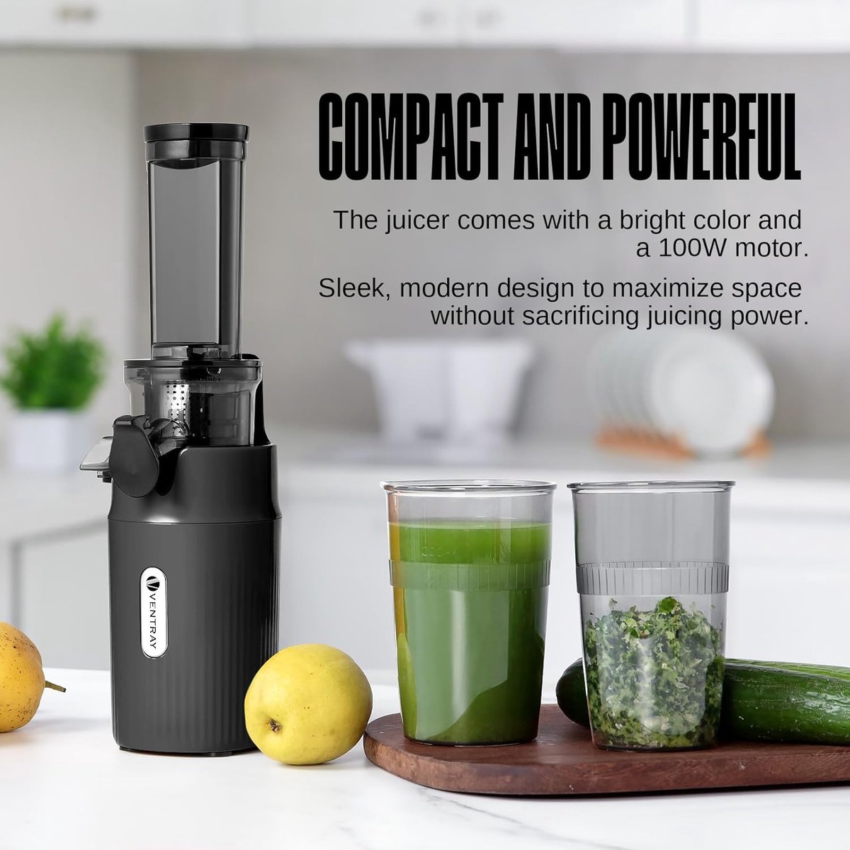 Wat vinden we goed aan de RFWR Compacte Slow Juicer Zwart