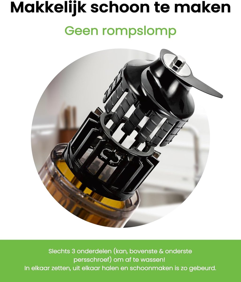 Wat vinden we goed aan de RFWR Slow Juicer draagbaar Slim Design
