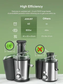 Roestvrijstalen Groente- en Fruitjuicer
