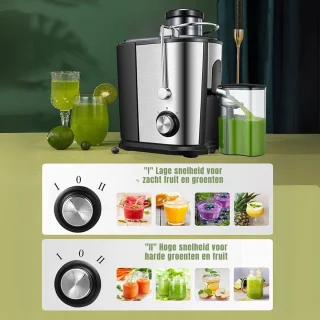 RVV® Sapcentrifuge Slowjuicer Zilver