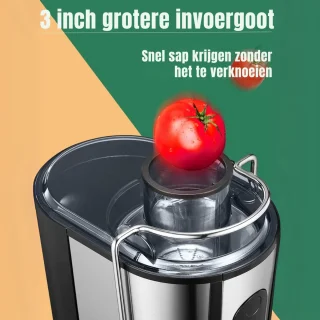 RVV® Sapcentrifuge Slowjuicer Zilver