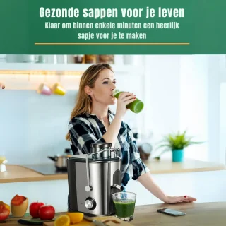 RVV® Sapcentrifuge Slowjuicer Zilver