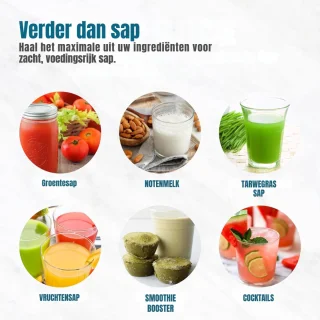 RVV® Slowjuicer Sapcentrifuge Zwart