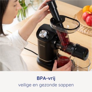 Safecourt Kitchen Slowjuicer Zwart 700ml