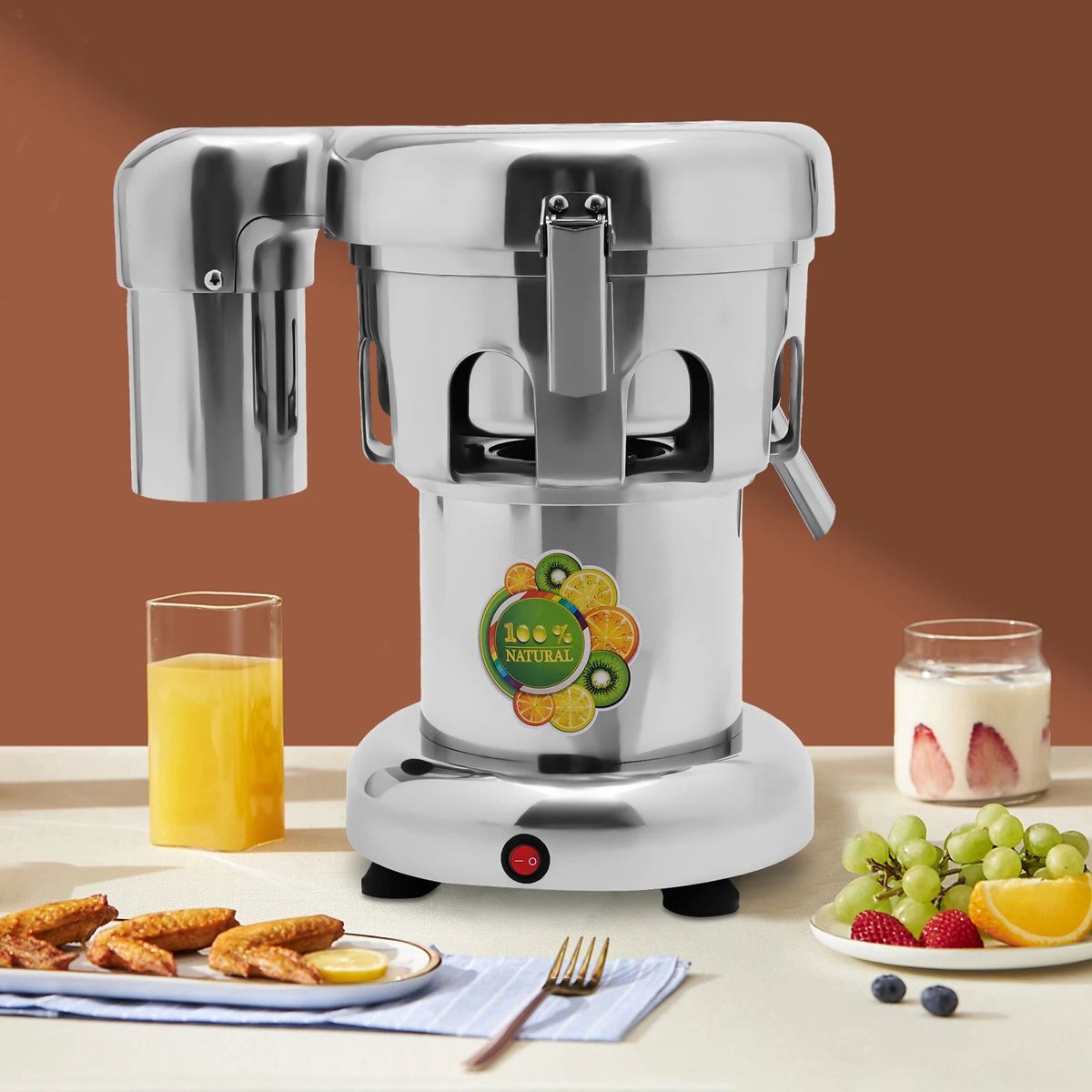 Sapcentrifuge Juicer Roestvrijstaal 2800 RPM