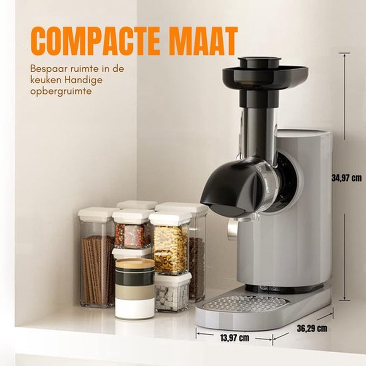 Wat vinden we goed aan de Sapcentrifuge Slowjuicer Grijs