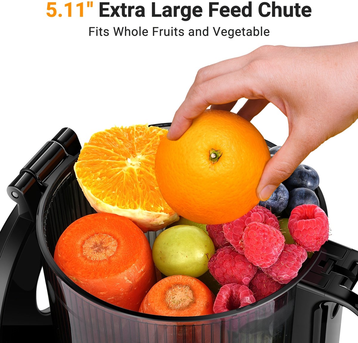 Wat vinden we goed aan de Sapmaker Slowjuicer 1,8L Zilver 250W