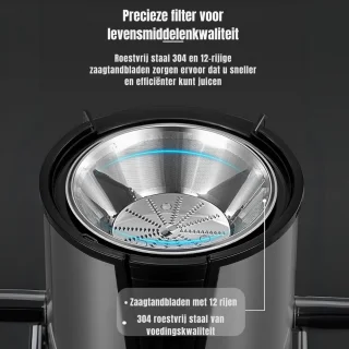SCH® Sapcentrifuge Slowjuicer Zilver