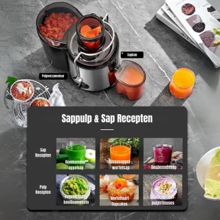 SCH® Sapcentrifuge Slowjuicer Zilver