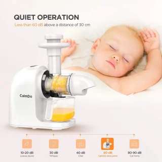 Slow Juicer BPA-vrij professioneel sapcentrifuge wit kunststof