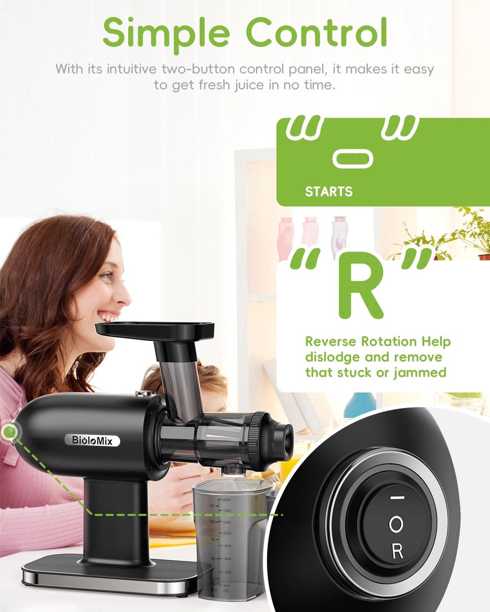 Slow Juicer Cold Press Masticating Juicer Machine