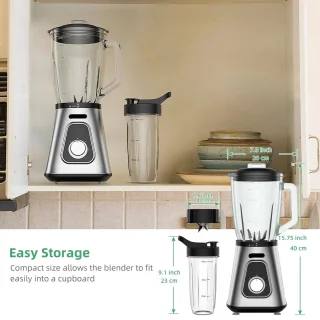 Slow Juicer Heavy Duty 1300W 1.5L Lichtgrijs
