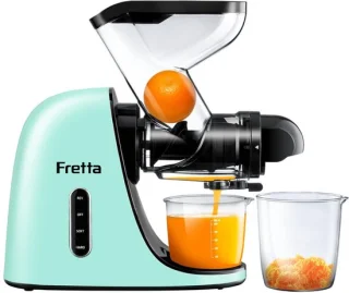 Slow juicer met rvs voor fruit en groenten 200 W