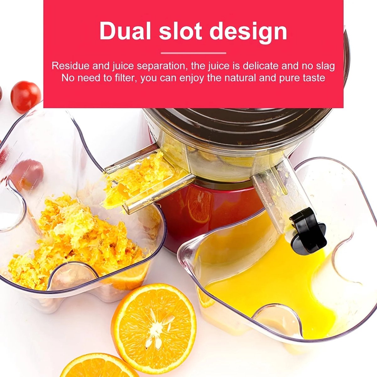 Slow Juicer Rood Cold Press Masticating Machine