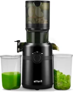 Slow juicer sapcentrifuge fruit 1 liter zwart