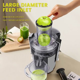 Slowjuicer 1000W Professioneel BPA-vrij RVS Sapcentrifuge