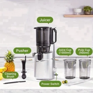 Slowjuicer 13,5 cm zwart