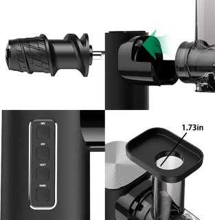 Slowjuicer 150W met 450ml Pulpcontainer