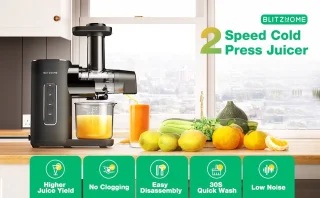 Slowjuicer 150W met 450ml Pulpcontainer