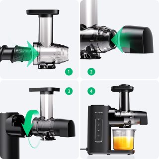 Slowjuicer 150W met 450ml Pulpcontainer