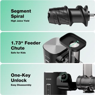 Slowjuicer 150W met 450ml Pulpcontainer