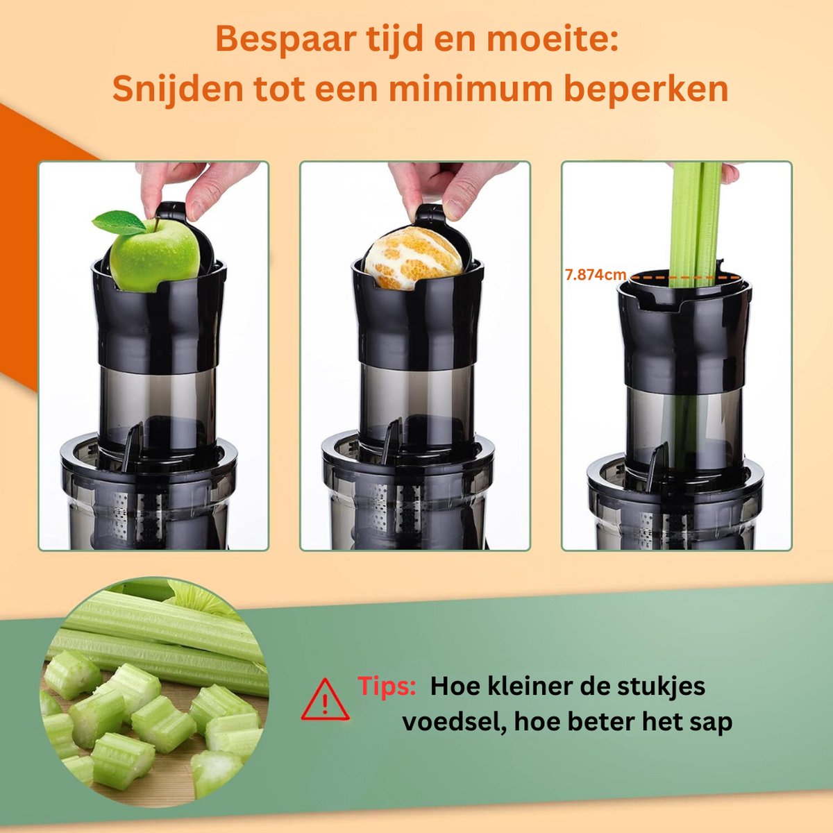 Slowjuicer 800ML 220V Wit