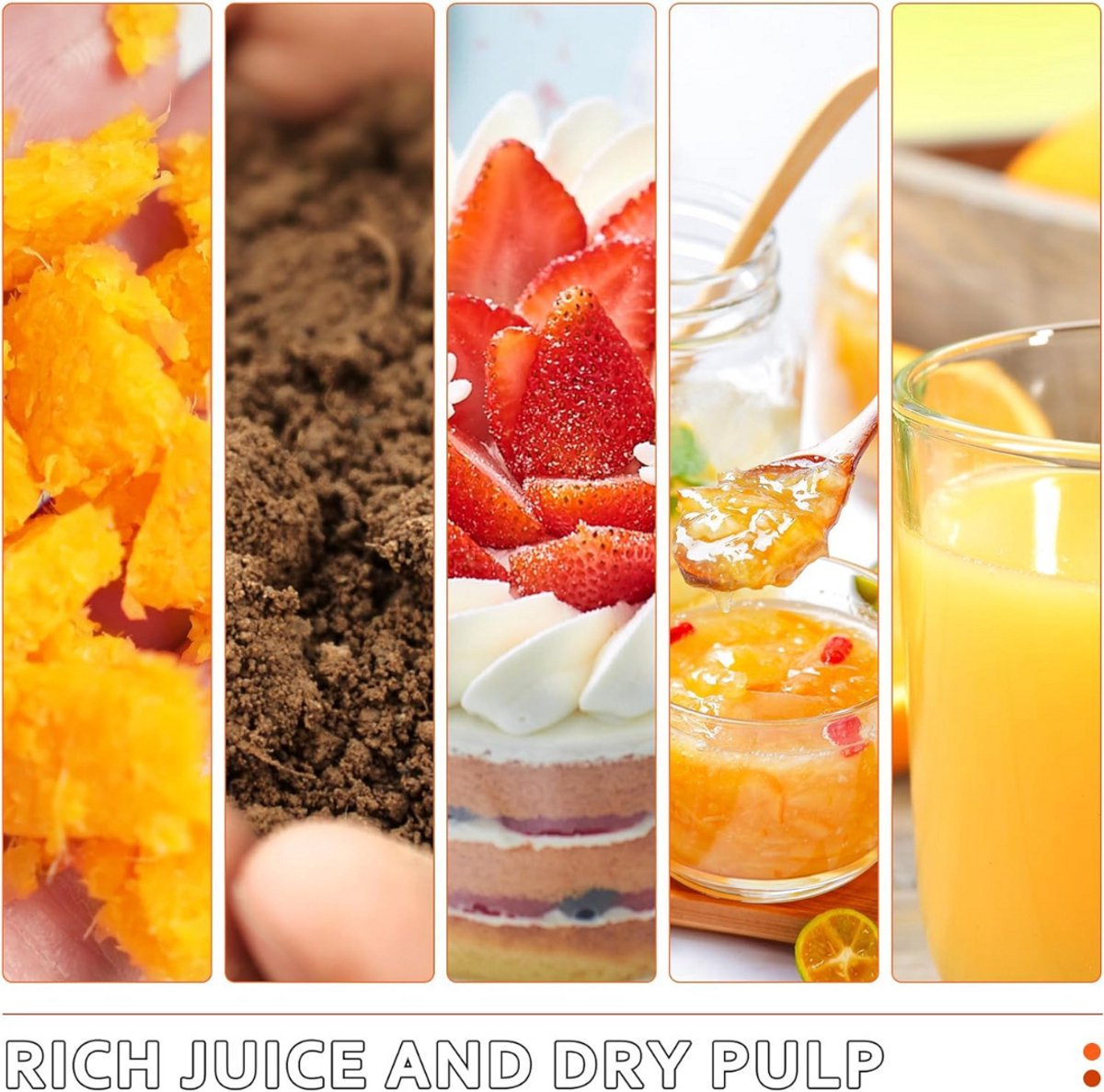 Slowjuicer BPA Vrij Groenten En Fruitpers Met Pulpcontainer