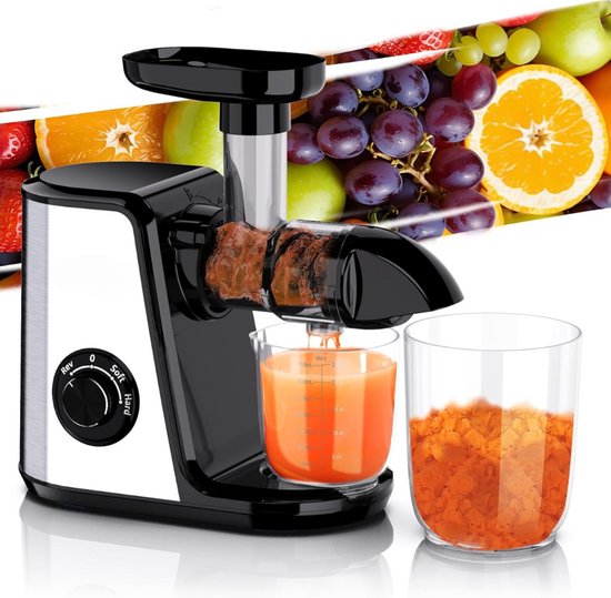 Slowjuicer BPA Vrij Groenten En Fruitpers Met Pulpcontainer