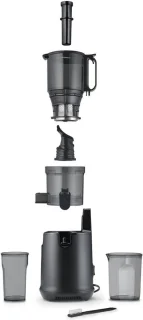 Slowjuicer BPA-vrij met pulpcontainer en grote vulopening