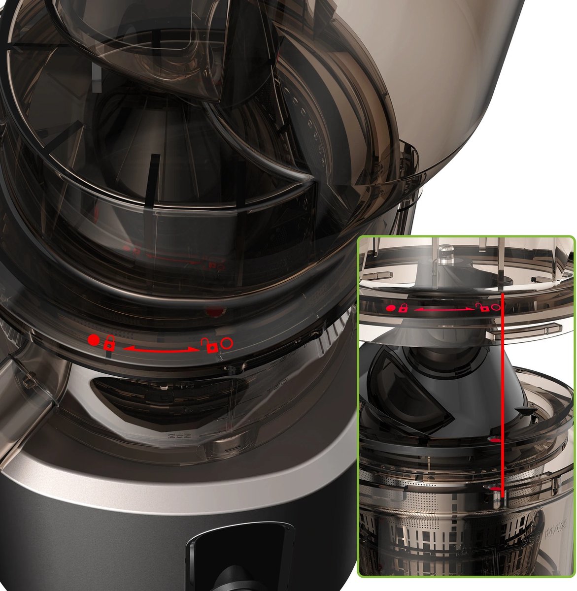 Slowjuicer Elektrisch Groenten en Fruit Blender Sapcentrifuge