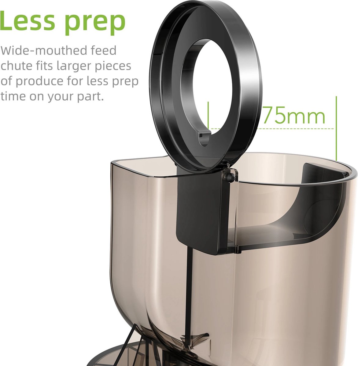 Slowjuicer Elektrisch Groenten en Fruit Blender Sapcentrifuge