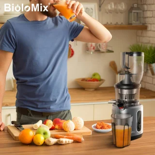 Slowjuicer Elektrisch Groenten en Fruit Blender Sapcentrifuge