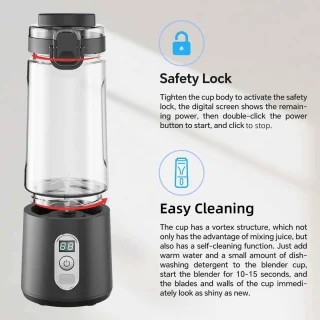 Slowjuicer Elektrische Draagbare Juicer Cup Type-C