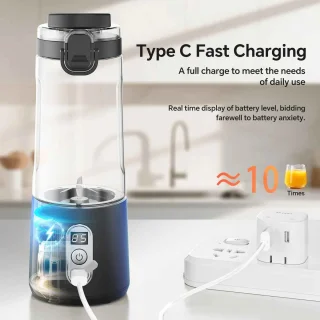 Slowjuicer Elektrische Draagbare Juicer Cup Type-C