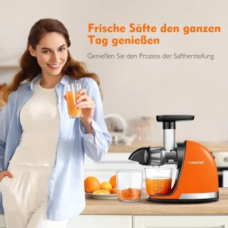 Slowjuicer Elektrische Sapcentrifuge Oranje