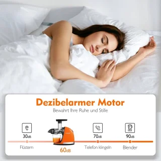 Slowjuicer Elektrische Sapcentrifuge Oranje