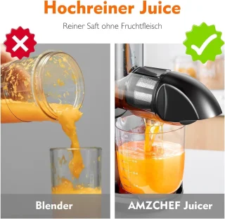 Slowjuicer Elektrische Sapcentrifuge Oranje