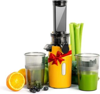 Verse, voedzame sappen eenvoudig geperst met de Slowjuicer Extracteur de Jus