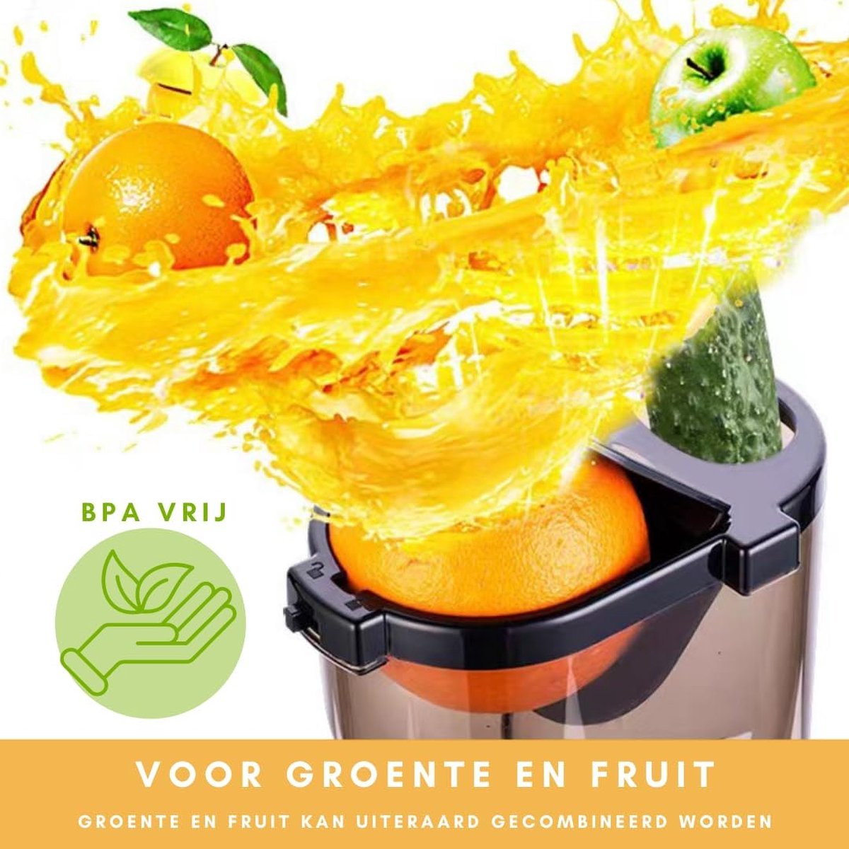 Slowjuicer Groente & Fruit Juicer