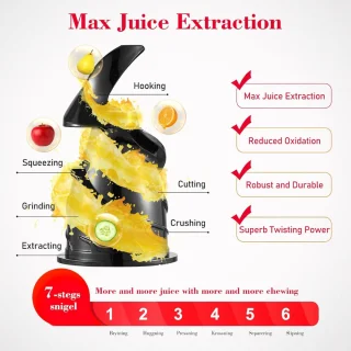 Slowjuicer Groenten- en Fruitpers Anti-Drup