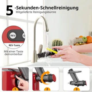 Slowjuicer Groenten en Fruitpers Anti Drup Juicer