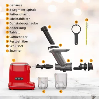 Slowjuicer Groenten en Fruitpers Anti Drup Juicer