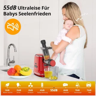 Slowjuicer Groenten en Fruitpers Anti Drup Juicer